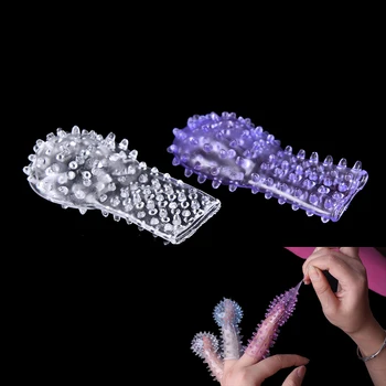 2 PCS Sex Finger Sleeve Vibrator Clitoral Stimulator Flirting Vagina Dildo Female Masturbation Sex Toys Erotic Toys For Adult 3