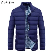 GODLIKE 2017 New Jacket Men Quality Autumn Winter Warm Outwear Coat Casual Design Solid Male Windbreak Solid color parkas M-5XL