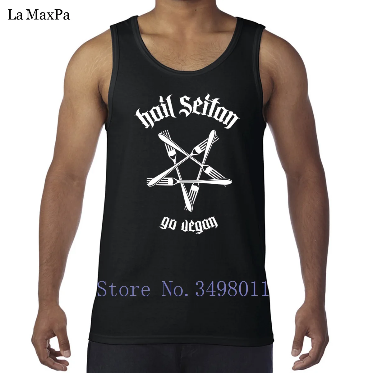 Custom Pattern hail seitan go vegan 11 майки топы для мужчин Майки Новое поступление жилет мужские