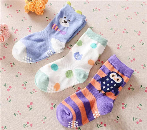 Носки для девочек до колена сетчатые носки половина детей Socken Chaussettes Enfants рюшами Носки kniekousen для девочек 3 пар/лот dcll-046-3p - Цвет: boy color