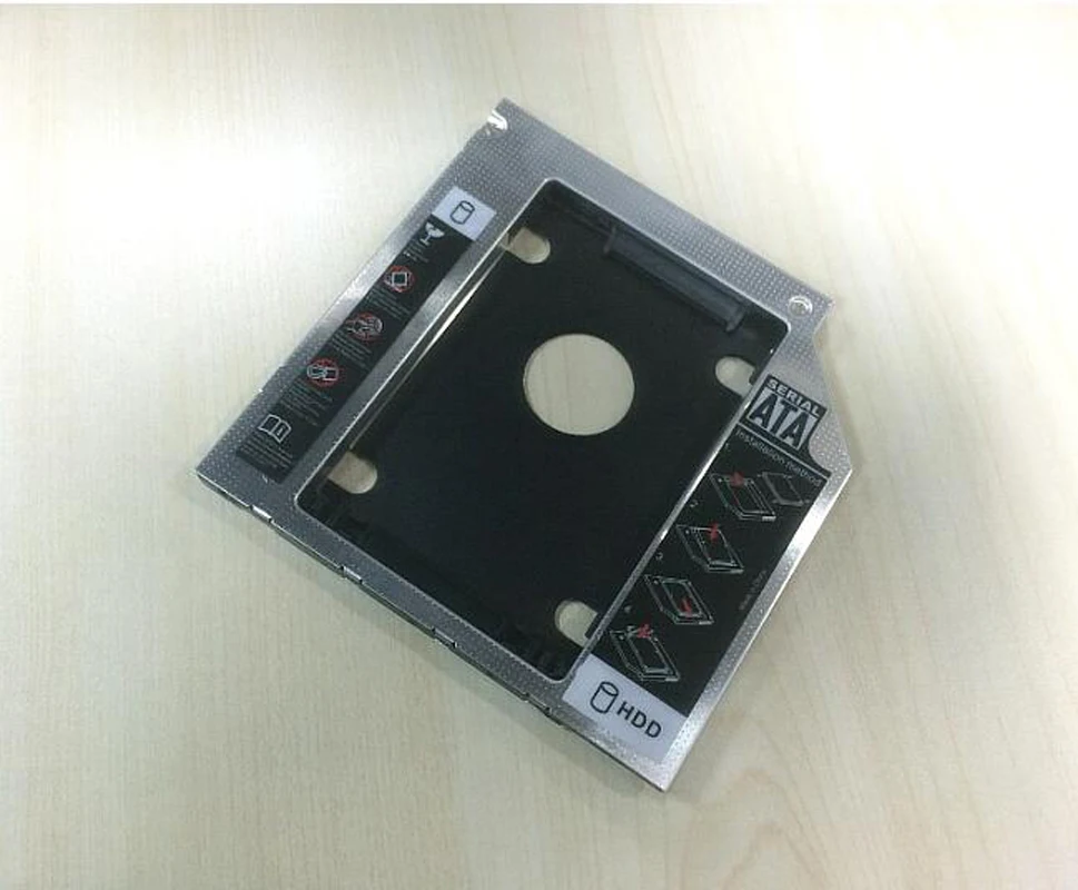 12.7mm SATA 2nd HDD SSD Hard Drive Caddy Adapter Optical Bay for Lenovo