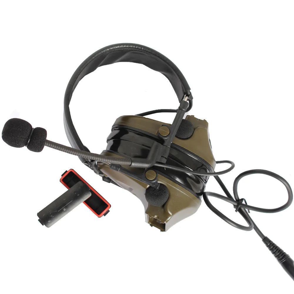 Тактические наушники TAC-SKY COMTAC II силиконовые наушники Версия шумоподавление звукосниматель гарнитура - Цвет: FG