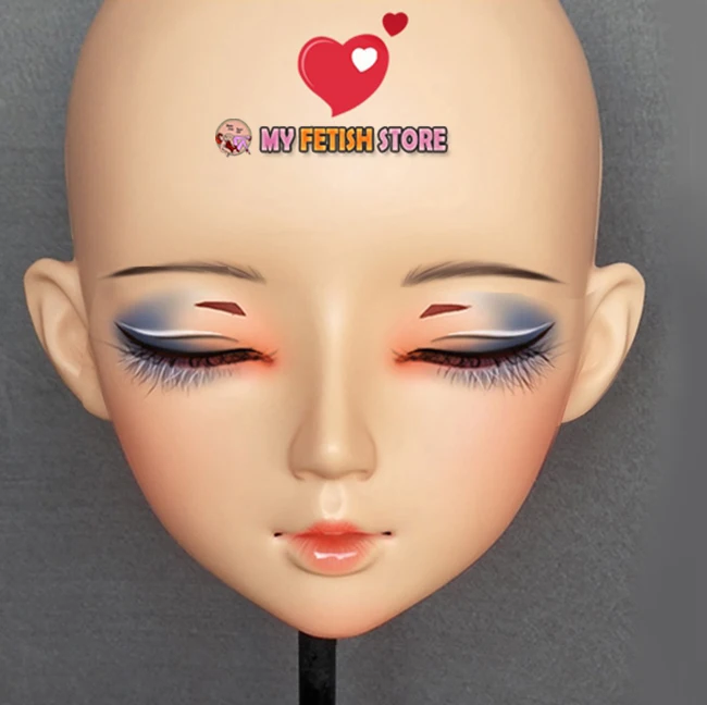 (Mian 01) Женская милая полимерная полуголовная маска кигуруми BJD маскарадная