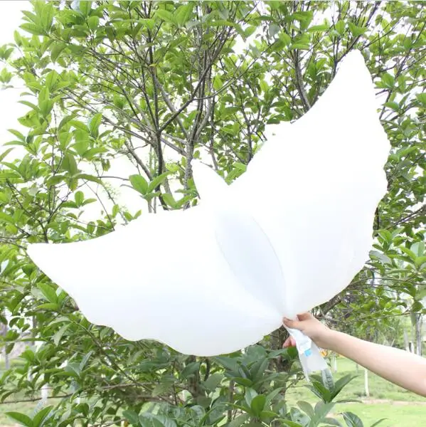 

50pc 104*54cm biodegradable Wedding Party decoration white dove balloon orbs peace bird balloon pigeons marriage helium balloons