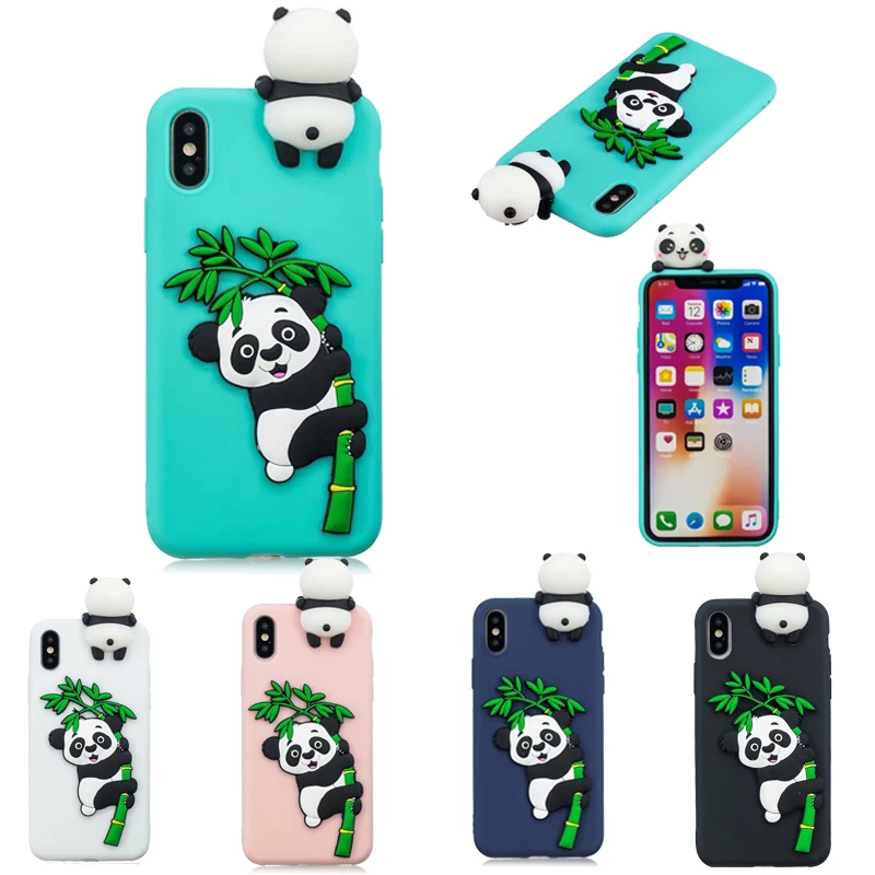 

3D Cartoon Panda Case for Huawei P10 P20 pro P8 P9 Lite 2017 P Smart 2018 Mate 10 honor 8 9 Lite 7C 7X Soft silicone Phone Cover