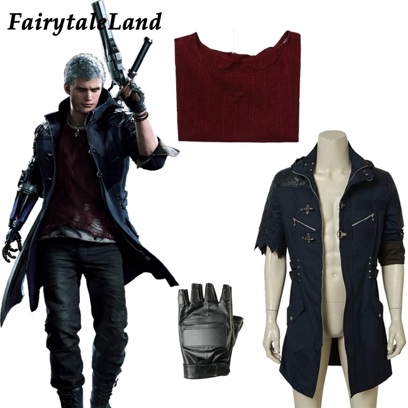 Игра DMC5 Nero для косплея костюм перчатки Хэллоуин cosplaying Охотник чехлы телефонов