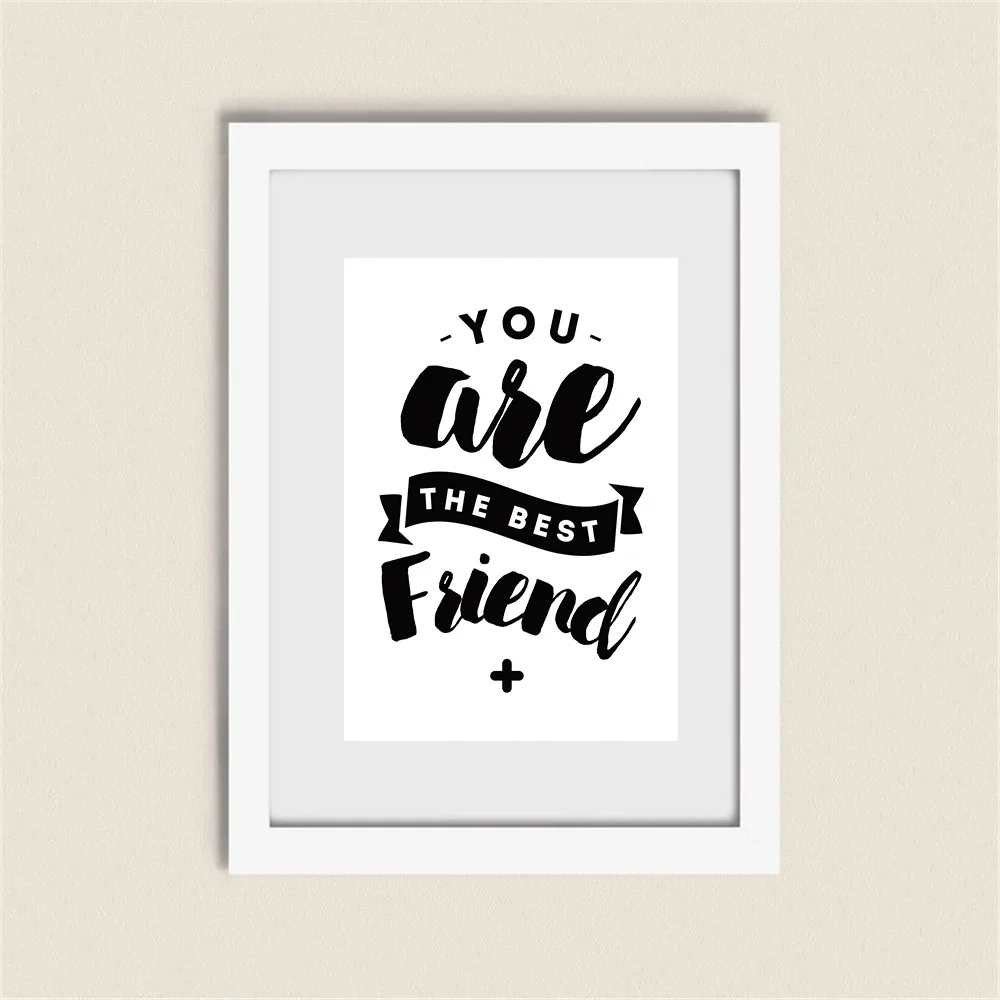 DPARTISAN the best friend poster Prints Wall Art Canvas Painting Wall