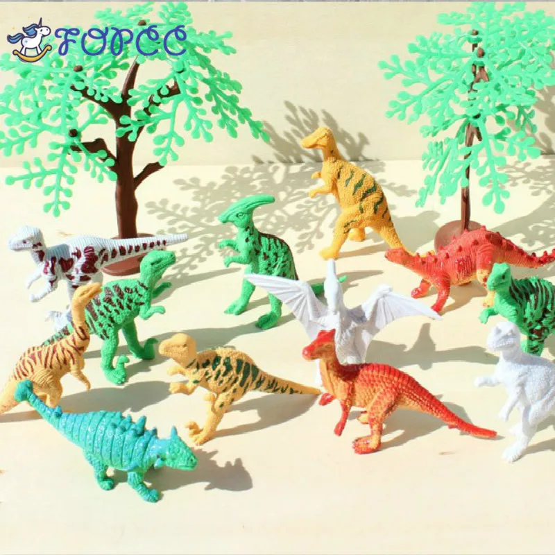 

Children's Educational Toys Boy Toys 68 PCS Simulation Zoo Suit Creative Play House Gifts Dinosaur Toy Model Mini Animal Model