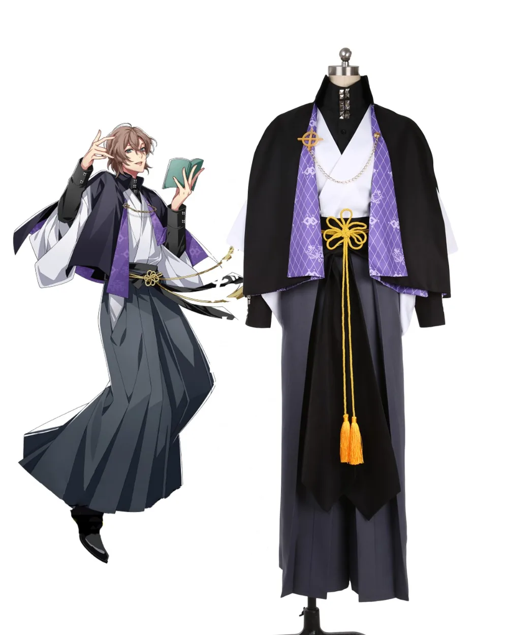 

Костюм для косплея Yumeno Gentaro, гипноз, Mic Division Rap Battle, косплей Yumeno Gentaro Fling Posse Phantom, костюм для косплея на заказ