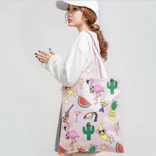 Flug катзе летняя парусиновая Женская пляжная сумка модная цветная печать женские сумки для девочек сумка на плечо Повседневная Bolsa хозяйственные сумки