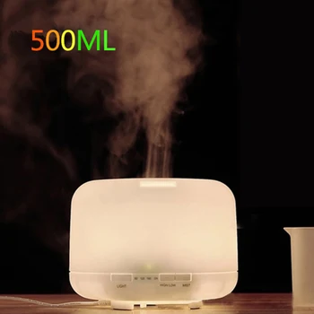 

500ml Remote Control Ultrasonic Air Aroma Humidifier With 7 Color LED Lights Electric Aromatherapy Essential Oil Aroma Diffuser