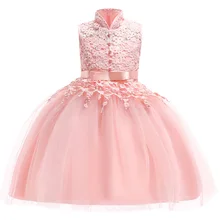 Новинка; платье с цветочным узором для девочек; кружевное платье без рукавов для девочек; платья для первого причастия с бантом; Бальные платья на заказ; Vestidos