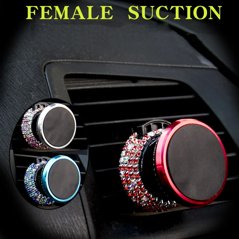 

Crystal Diamond Magnetic Car Phone Holder Air Vent Mount Mobile Phone Stand Magnet Support Cell in Car GPS For iPhone Samsung