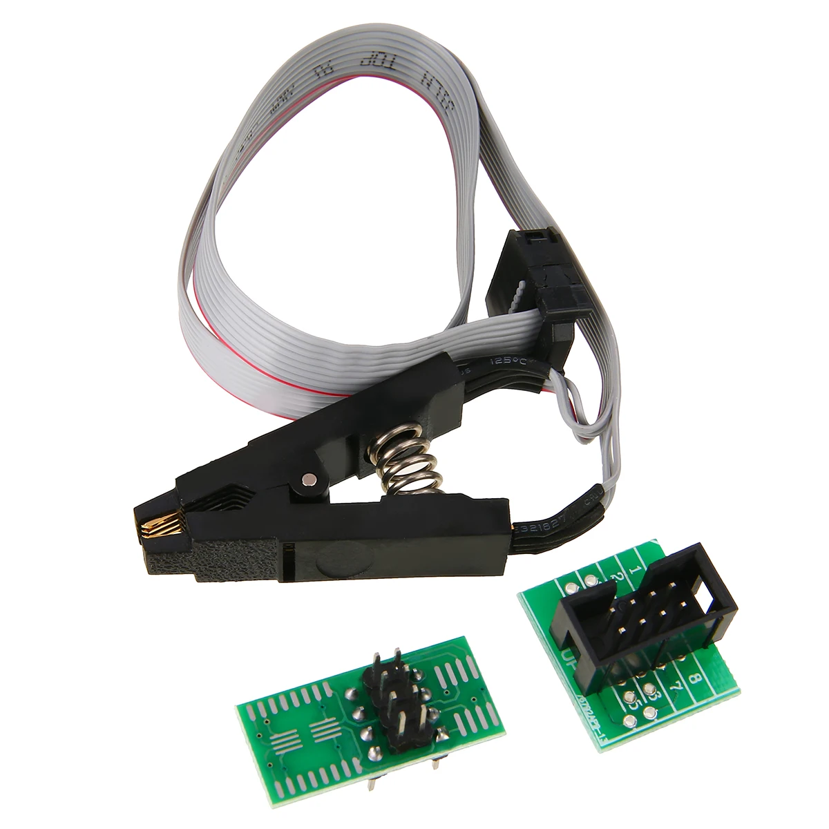 1 комплект для EEPROM USB программатор модуль CH341A+ SOIC8 зажим+ 1,8 V& SOIC8 адаптер для настольной материнской платы
