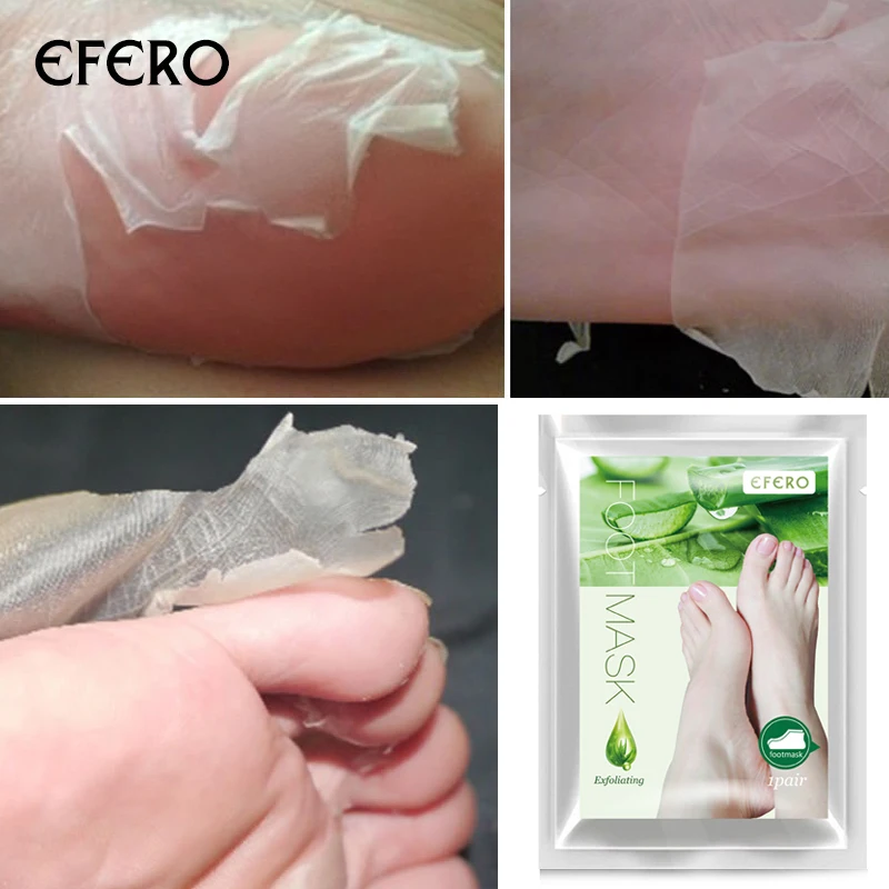 EFERO 1 пара алоэ детская маска для ног отшелушивающая маска для ног Педикюр отмершая кожа ног для удаления кожи маска для пилинга ступней ноги Детокс носки TSLM2