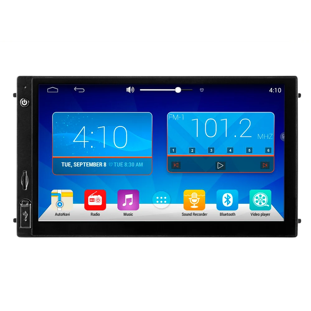  FREE Shipping EZONETRONICS Android 4.4 Quad Core Universal 2DIN Car Stereo GPS Navigation Wifi Radio Bluetooth USB/SD Player0007 