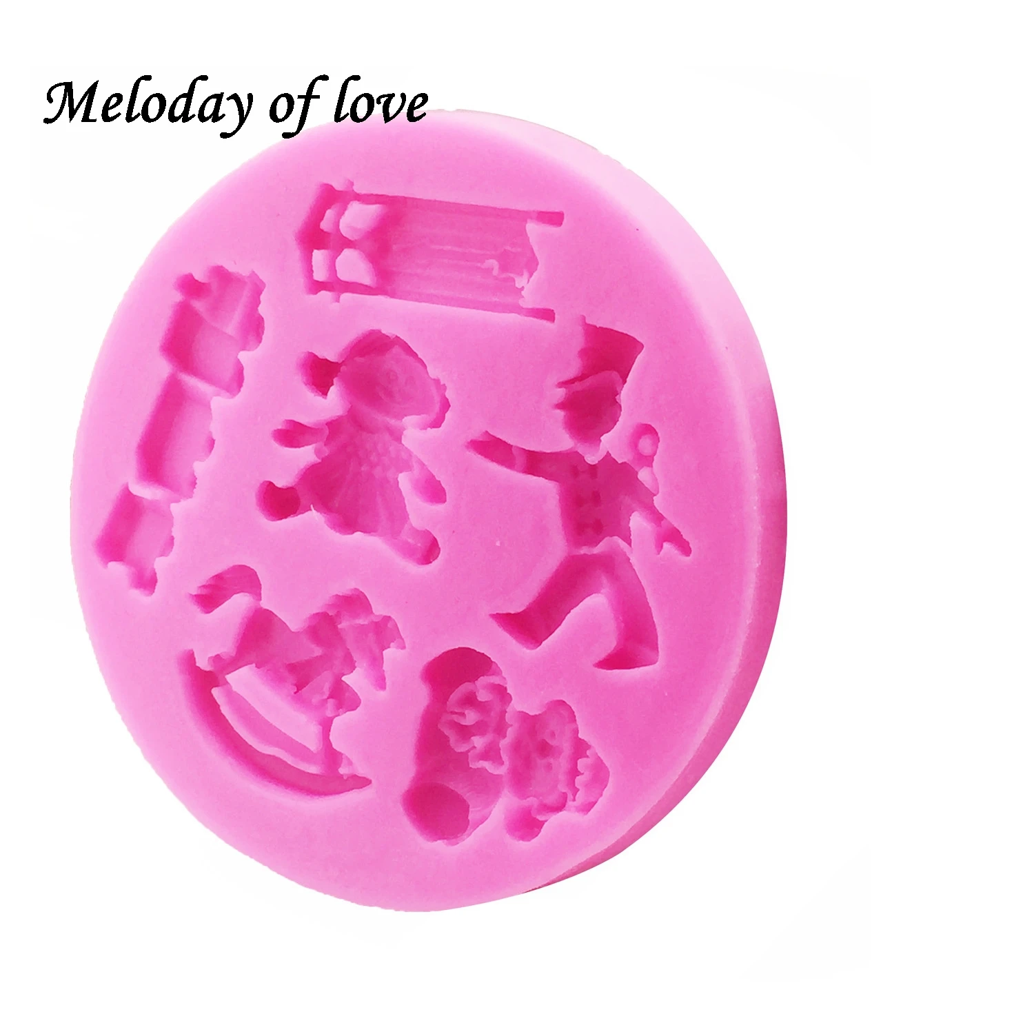 Силиконовая форма для детских игрушек в виде шлейфа|fondant silicone molds|silicone moldcake decorating