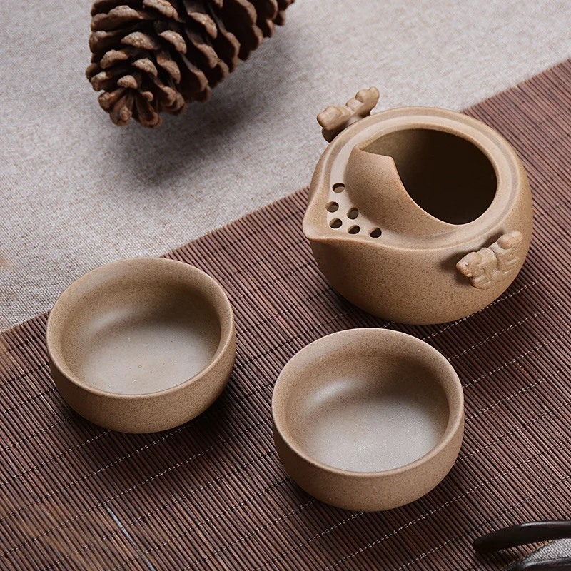

Cup Drinkware Tea Sets,Traditional Chinese Kung Fu Tea Set,Ceramic TeaPot Tea Cup,Portable Travel Tea Set,Gaiwan Teaware