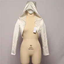 Новая свадебная куртка с длинным рукавом со стразами для невесты Болеро свадебное пальто Обертывания Болеро Casamento Болеро De Novia Mingli Tengda