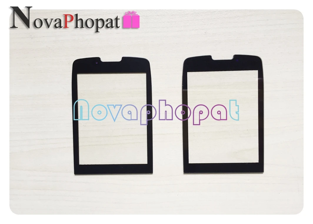 Novaphopat для Philips Xenium X5500 Стекло Объектив экран черная панель запасные части 3 шт./лот