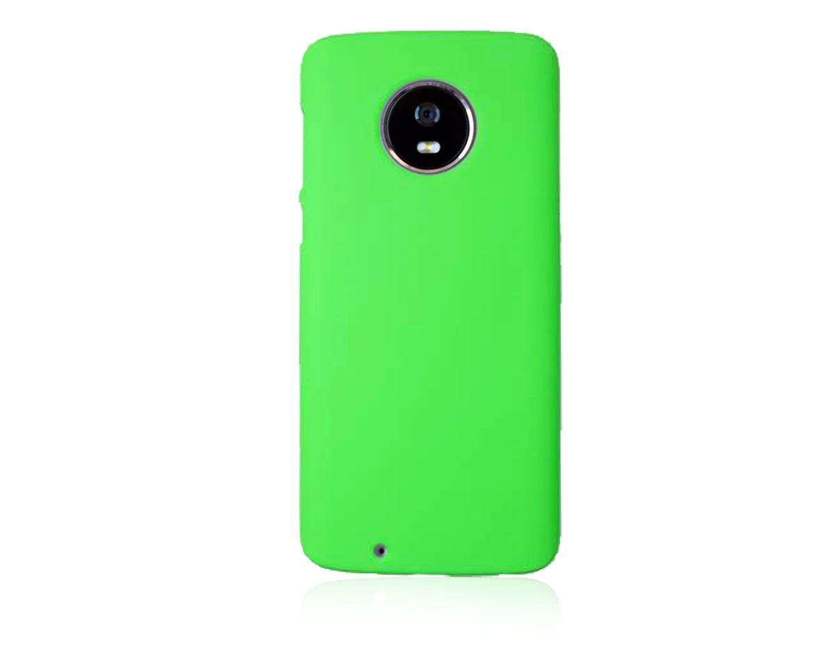 Чехол для телефона Motorola Moto G6 G5 G5S E4 E5 C Z2 Plus матовая жесткая задняя крышка для Moto Z2 Z3 G4 X Play X4 G2 G3 X3 M E G X+ 1 - Цвет: Зеленый