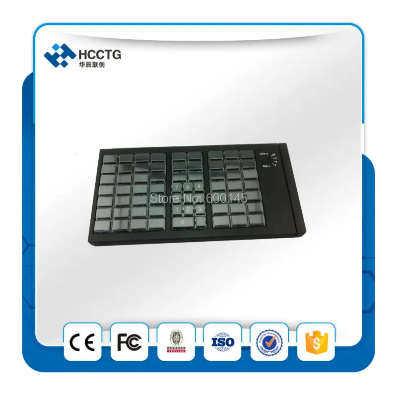 KB66 de programación USB teclado POS programable Teclado mecánico sin MSR lector de tarjeta - 1