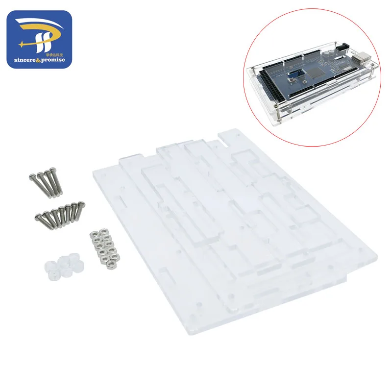

Smart Electronics Mega2560 Transparent Acrylic Box shell Compatible for arduino Mega 2560 R3 Case