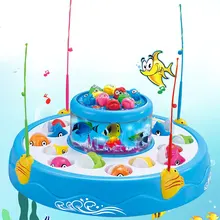 Рыболовные игрушки, Магнитная рыбалка, пластиковые большие светодиодные упражнения, хобби, рыбалка, интересные дети, родитель, детская игрушка подарок