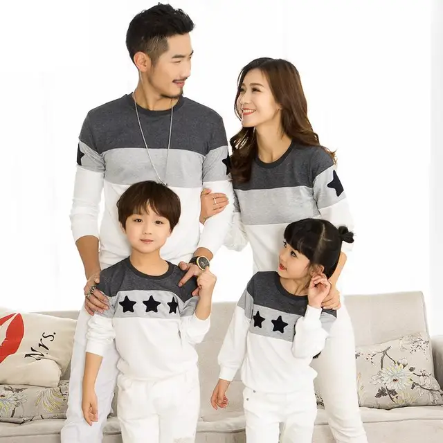 19 Fruhling Familie Kleidung T Shirts Paare Kleidung Papa Mama Kinder Lange Hulse Sweatshirt T Shirt Familie Passenden Kleidung 2 10 Y Family Matching Clothes Matching Clothesfamily Matching Aliexpress