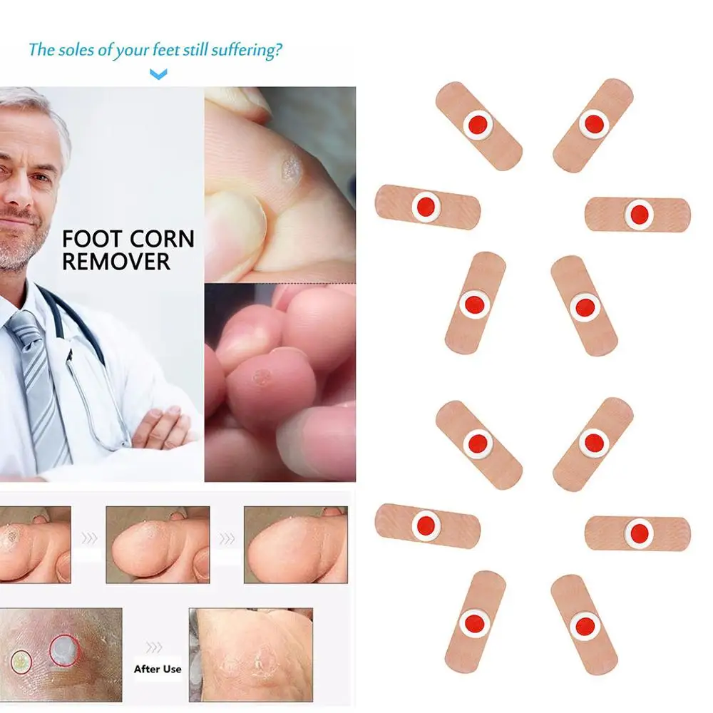 

12Pcs One Step Foot Corn Remover Pads Painless Cure Callus Health Medical Plaster Relieving Blisters Patches Feet Care
