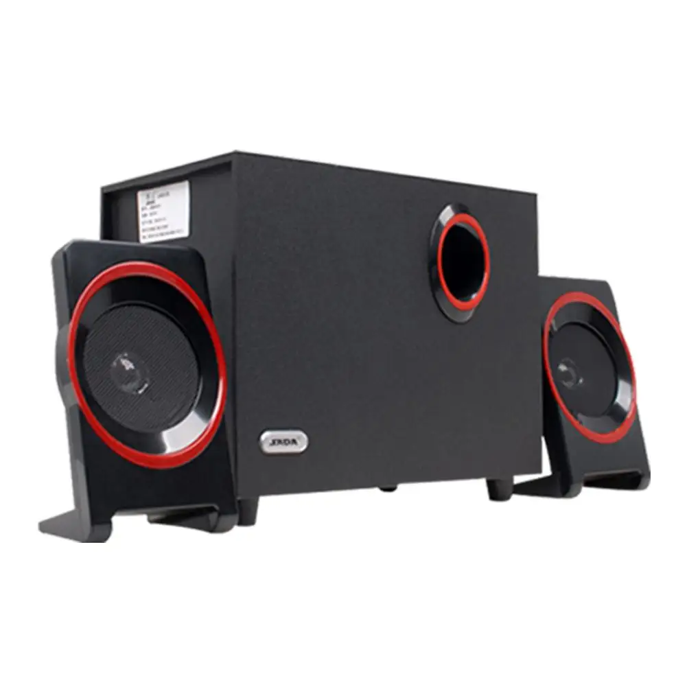 Billige SADA Hohe Qualität Holz USB Lautsprecher 2,1 Für Computer Smartphone 3,5mm Stereo Bass Lautsprecher Hallo Fi Boxen Für Laptop desktop PC