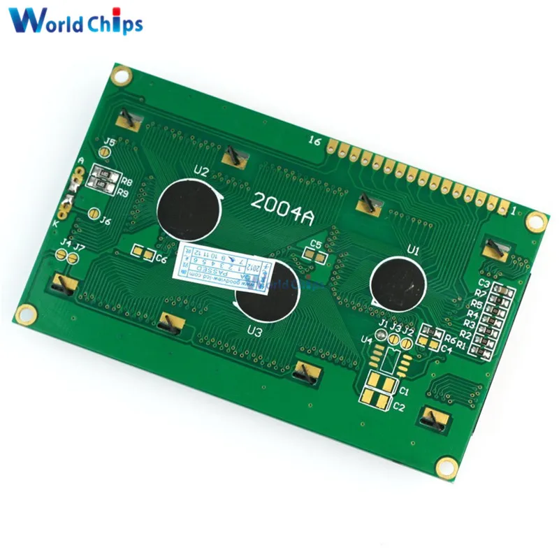 Умная электроника ЖК-модуль Дисплей Монитор lcd 2004 2004 20*4 20X4 3,3 V/5 V символ синий/желтый и зеленый подсветка экрана