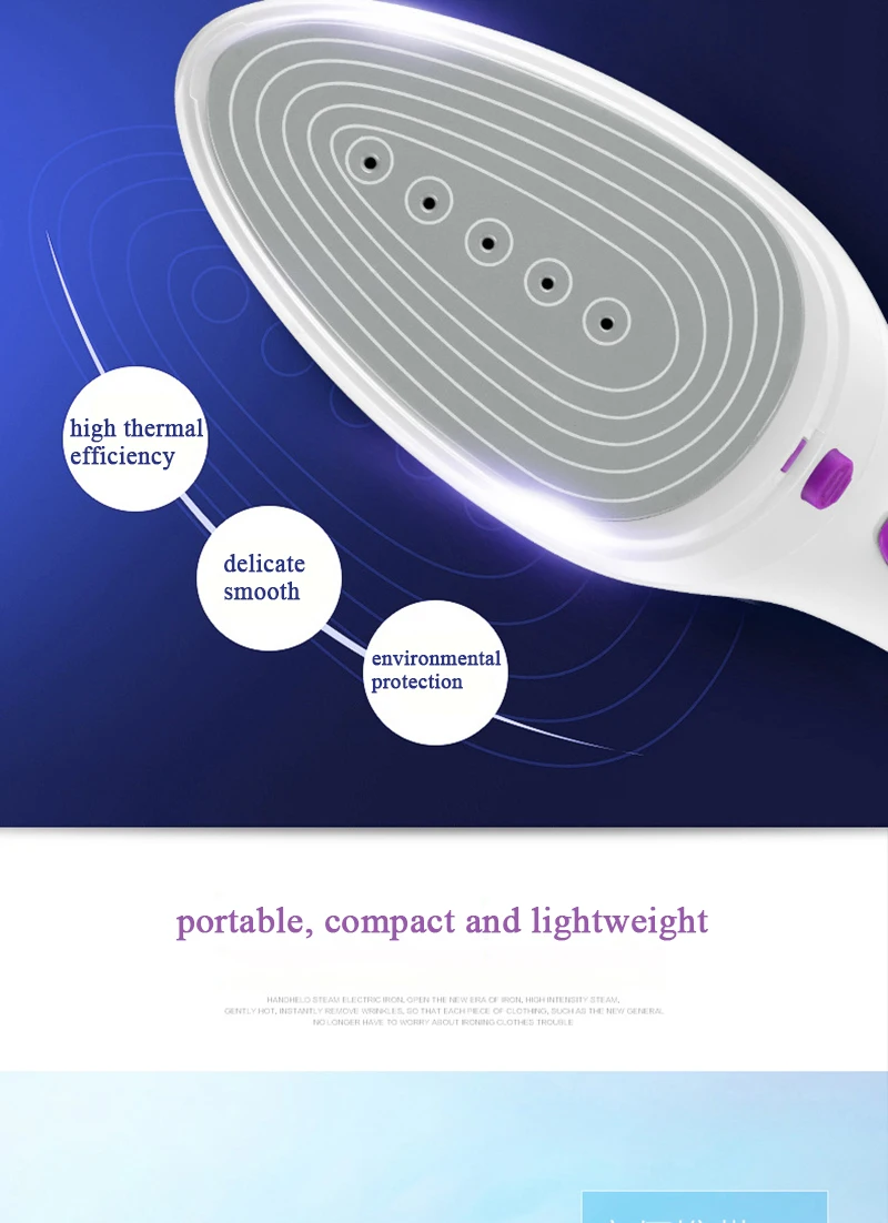 Портативный ручной отпариватель одежды вертикальный Путешествия Электрический утюг для глажения одежды с паровой щеткой бытовой техники