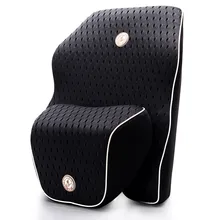 2016 Newest breathable car seat back cushion pillows back space memory cotton lumbar support for car seat and office chair