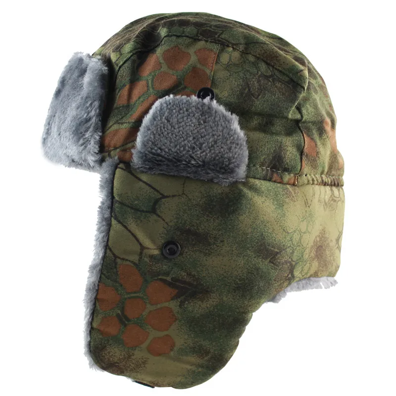 2018 جديد الرجال منفذها الشتاء جندي الصياد ushanka الروسية قبعة مع فو الفراء في الرياضة التزلج قبعة دافئة الأذن اللوحات 2018 جديد الرجال منفذها الشتاء جندي الصياد ushanka الروسية قبعة مع فو الفراء في الرياضة التزلج قبعة دافئة الأذن اللوحات