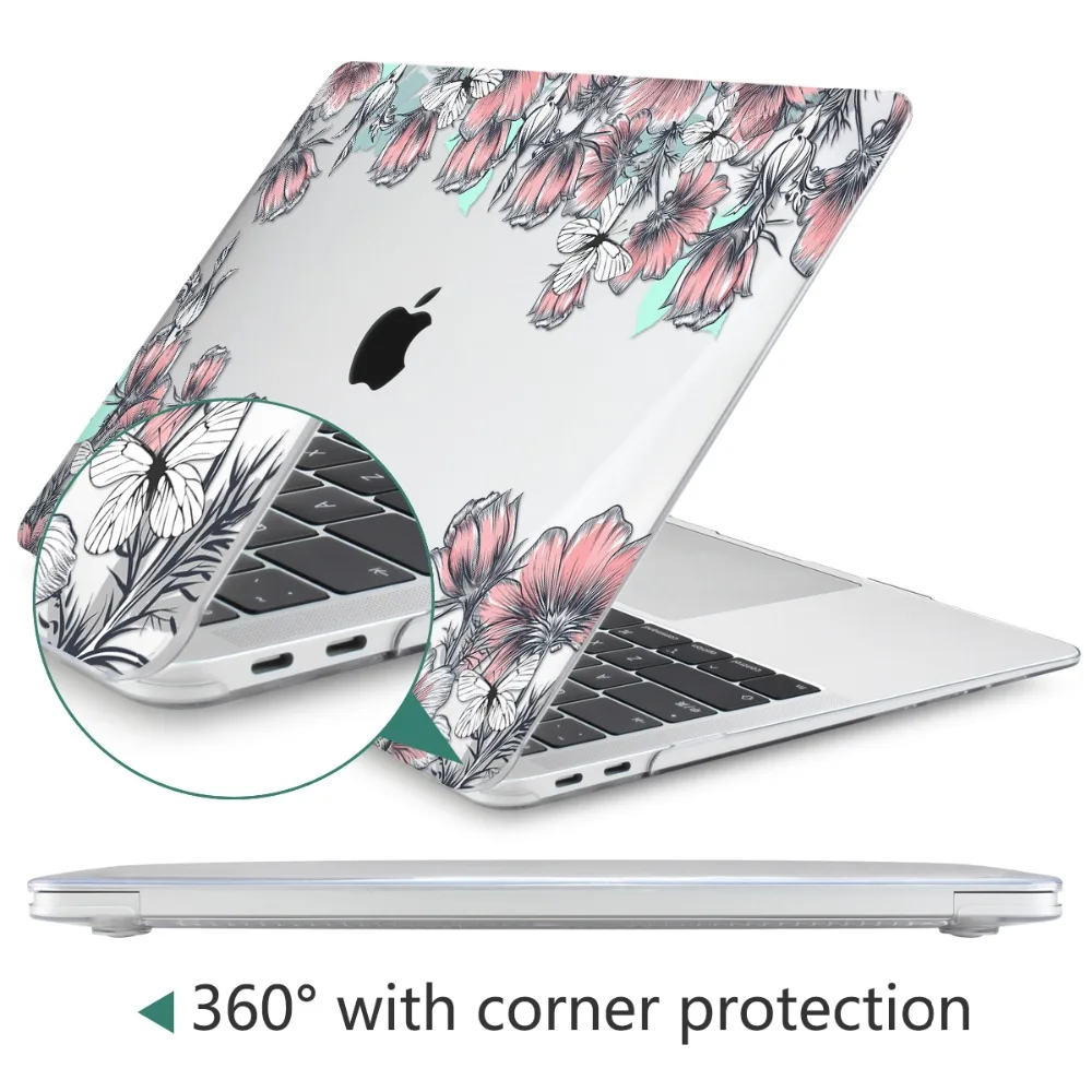 Чехол чехол для ноутбука MacBook Air 11 A1465/air 13 A1932 A1466 pro 13 retina 13 A1502 Mac book Pro 13 A2159 цветок чехол