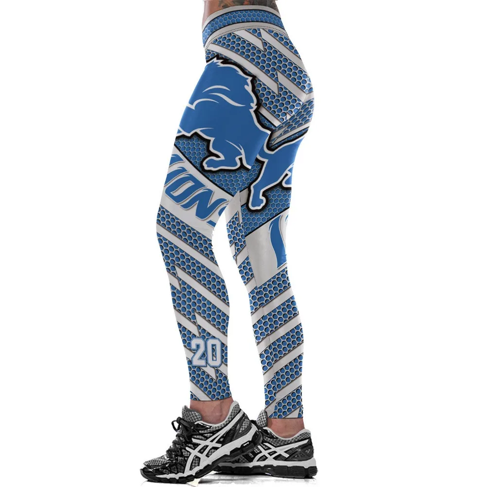 

Unisex Football Team Lions 20 Print Tight Pants Workout Gym Training Running Yoga Sport Fitness Exercise Leggings Dropshipping