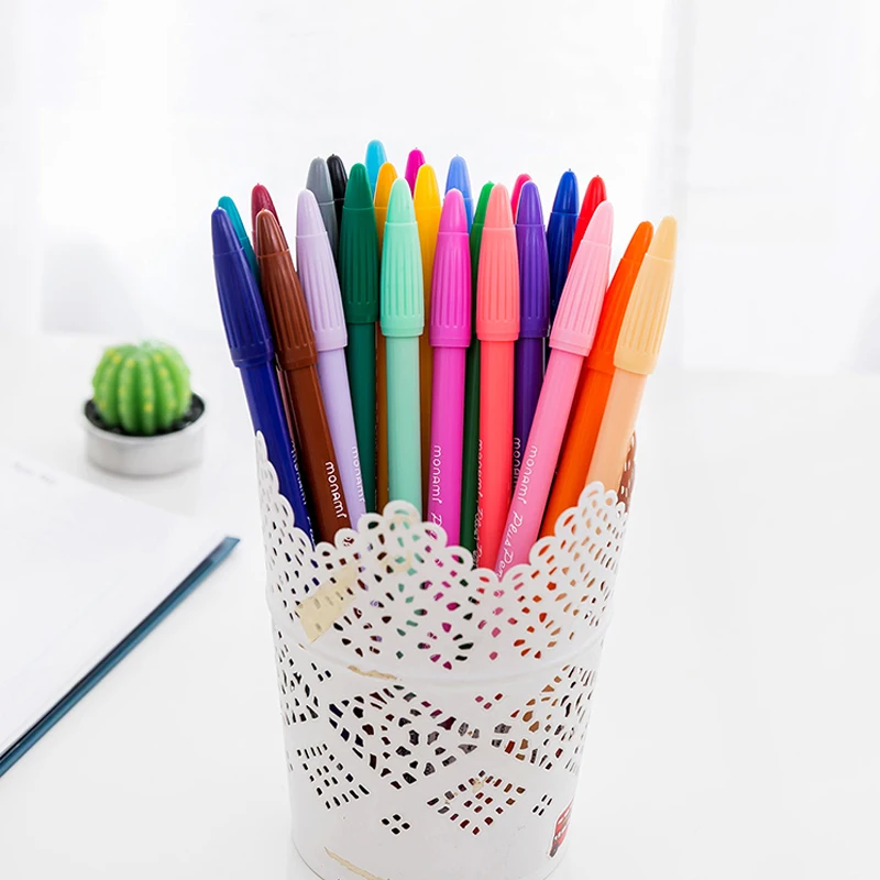 Цветной воды ручка канцелярские волокна крюк ручка студент маркер офиса граффити ручной росписью мульти-Цвет дополнительно плавное