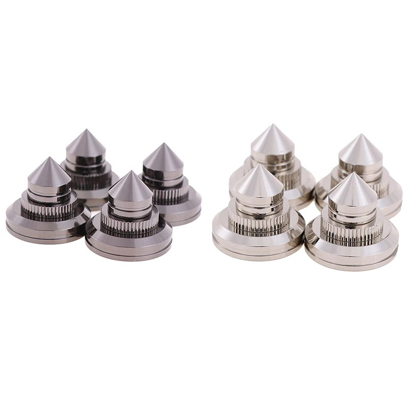 

4pcs 28x25mm Speaker Spikes Subwoofer Spikes Isolation CD Amplifier Turntable Pad Stand Feet