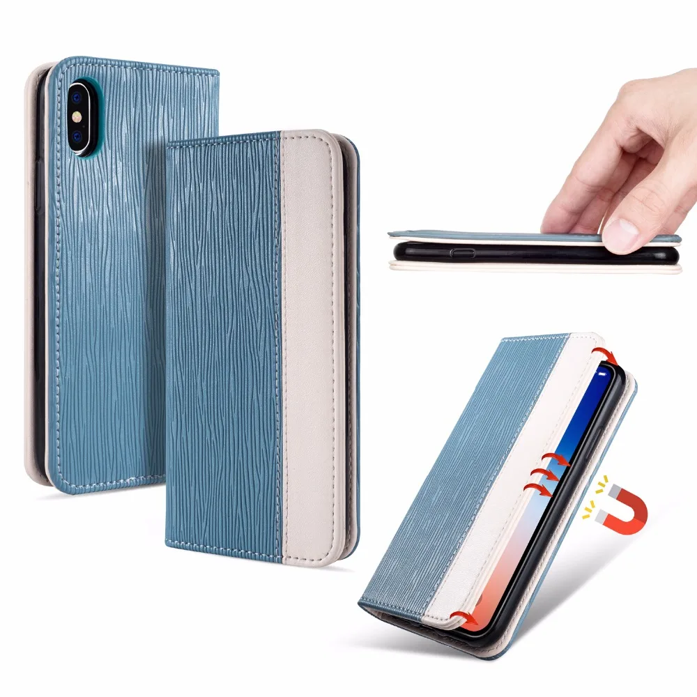 Роскошь для iphone X/XS кожаный чехол флип телефона | Мобильные телефоны и аксессуары