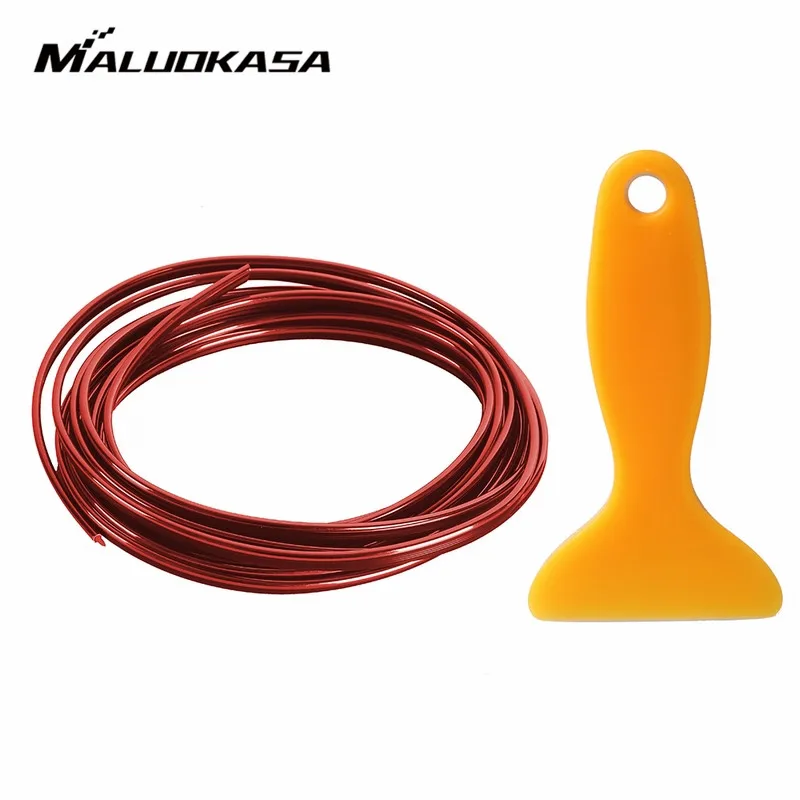 

MALUOKASA 5M Car Door Dashboard Air Outlet Steering-wheel Styling Interior Decoration PVC Line Strips Car-styling Car Sticker