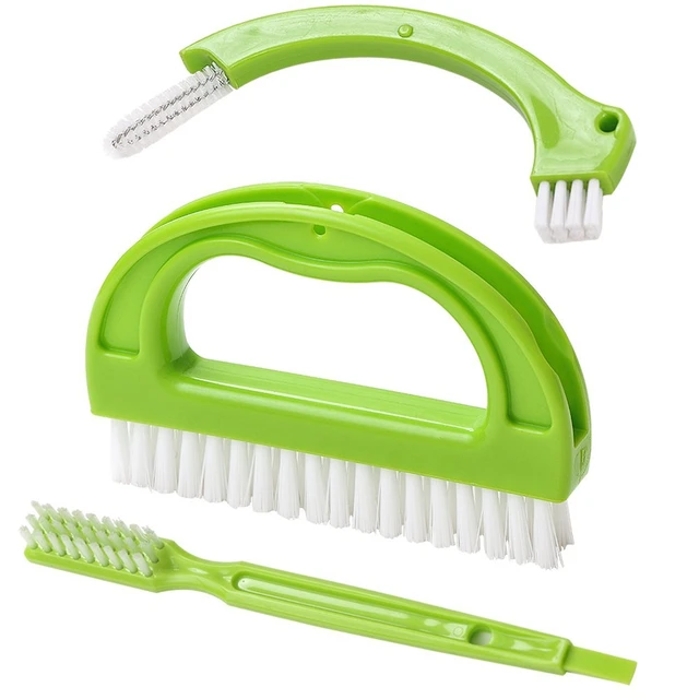 Brosse Nettoyage Joint Carrelage - Brosse 3 en 1 pour Cuisine, Douche,  Plancher