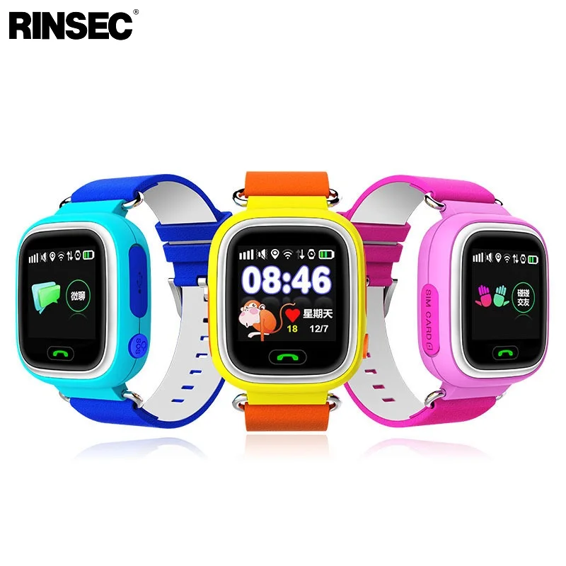 Rinsec Q90 GPS WIFI Child Smart Watch Anti lost Safety Cute Kid Watch SOS Call Location