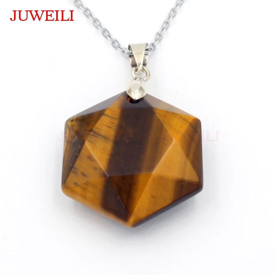 Гексаграмма Звезда Давида кулоны Натуральный камень JUWEILI Jewelry Для женщин мужчин