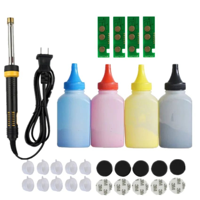 Refill toner Powder cartridge tool kit + 4 chip