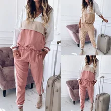 2019 Sets Women Zipper Hoodies Sweatshirt+Pencil Pants Two Piece Modish Striped Patchwork Tracksuit Sweet Casual Loose Outfits