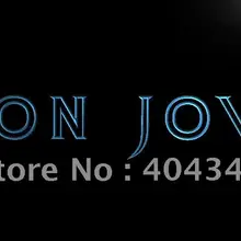 LF124-Bon Jovi повязка с логотипом светодиодный неоновый свет знак