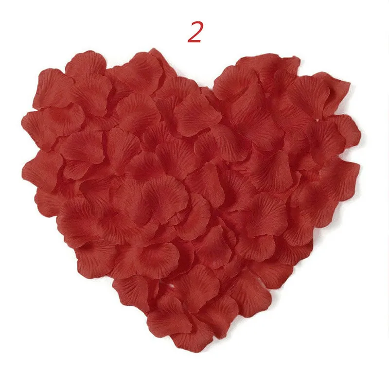 Rose Petals Wedding Accessories 1000 pieces / lot Cheap Petalas Artificiais Rose Petals Flowers Wedding Decoration Beautiful