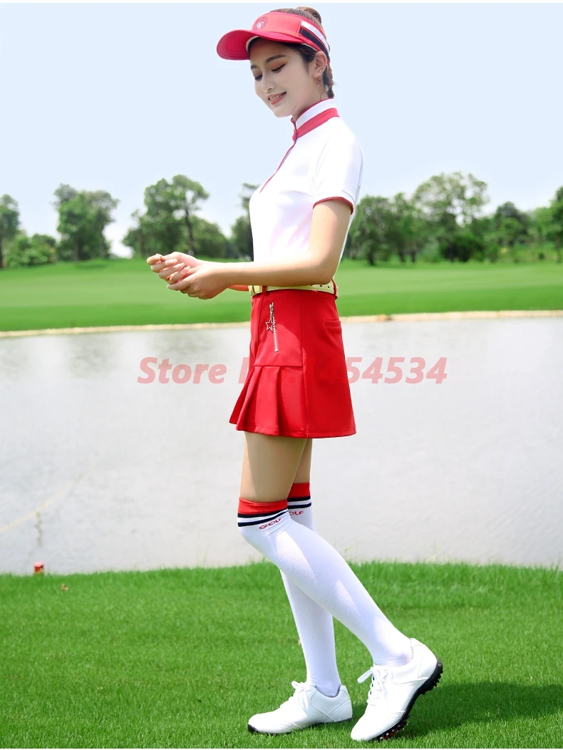 PGM одежда женская тренировочная короткая юбка Спортивная одежда Женская весенне-летняя юбка анти-пот дышащее платье для гольфа безопасности кюлоты