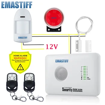 

free shipping andriod & IOS APP control relay out put wired security home GSM alarm system with home GSM Dialing alarm system